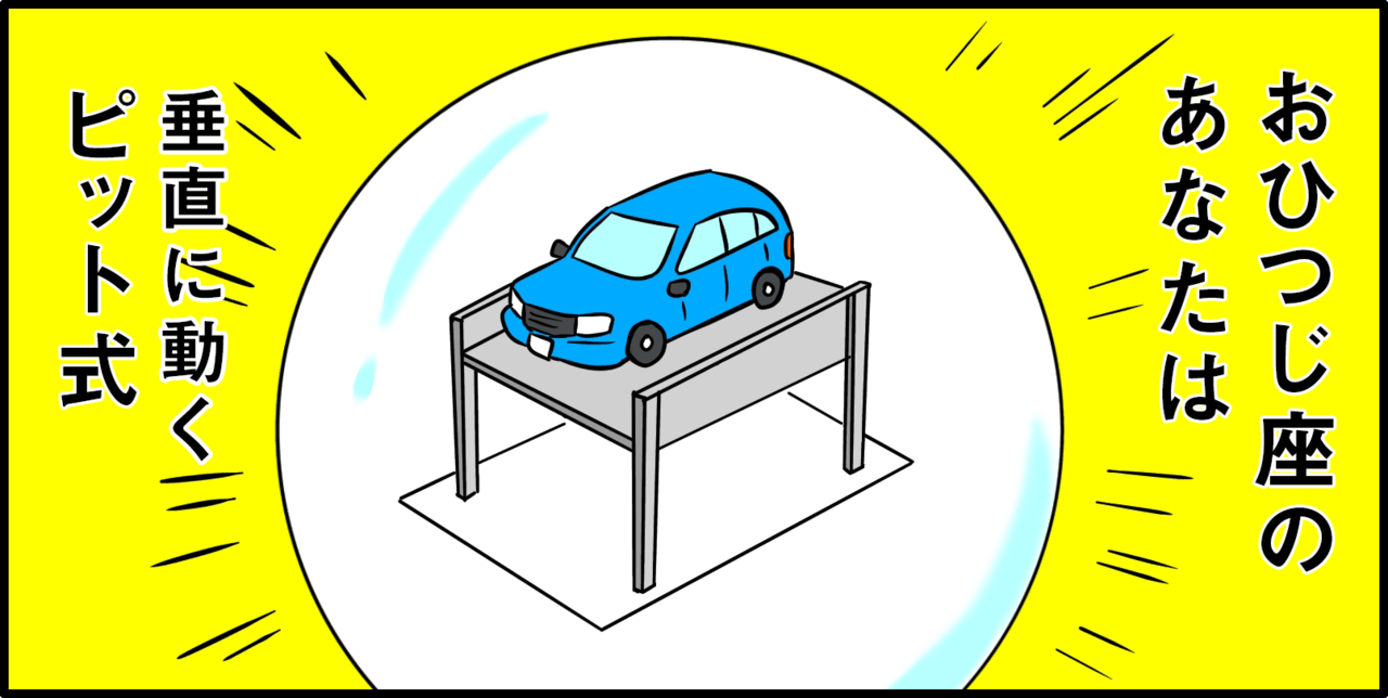 あなたと相性の良い機械式駐車場！？【2コマ目】おひつじ座のあなたは…